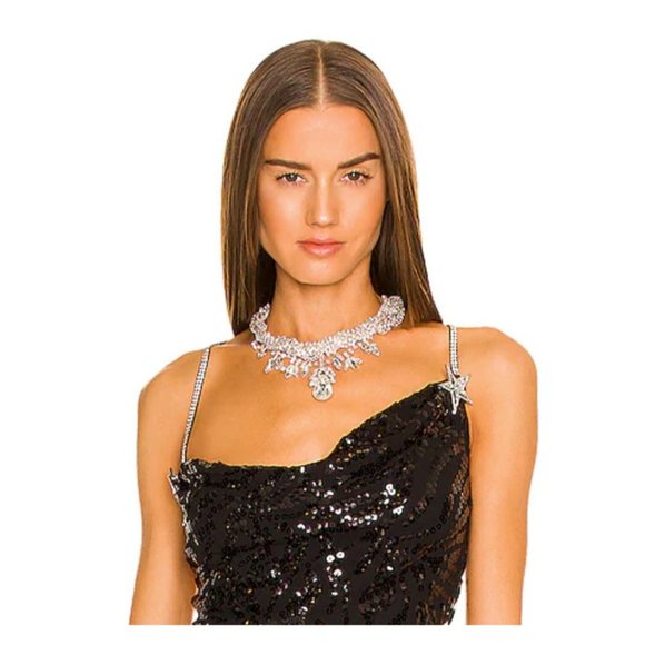 Dundas Jewelry - DUNDAS x REVOLVE Nadine Necklace in Silver Crystal